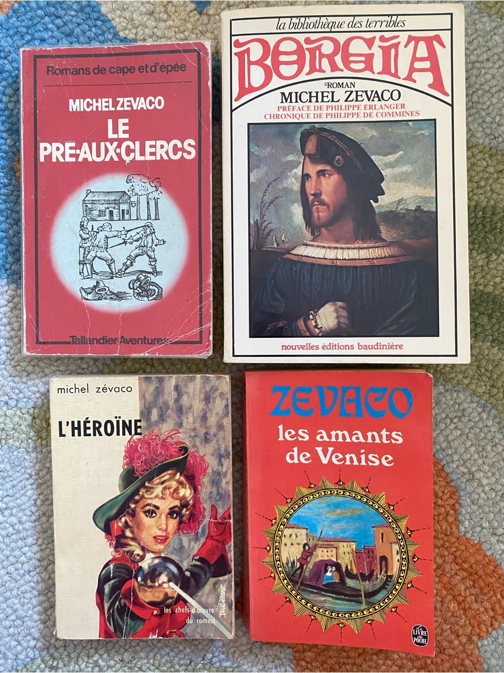 Michel Zévaco - 4 French Language Paperbacks